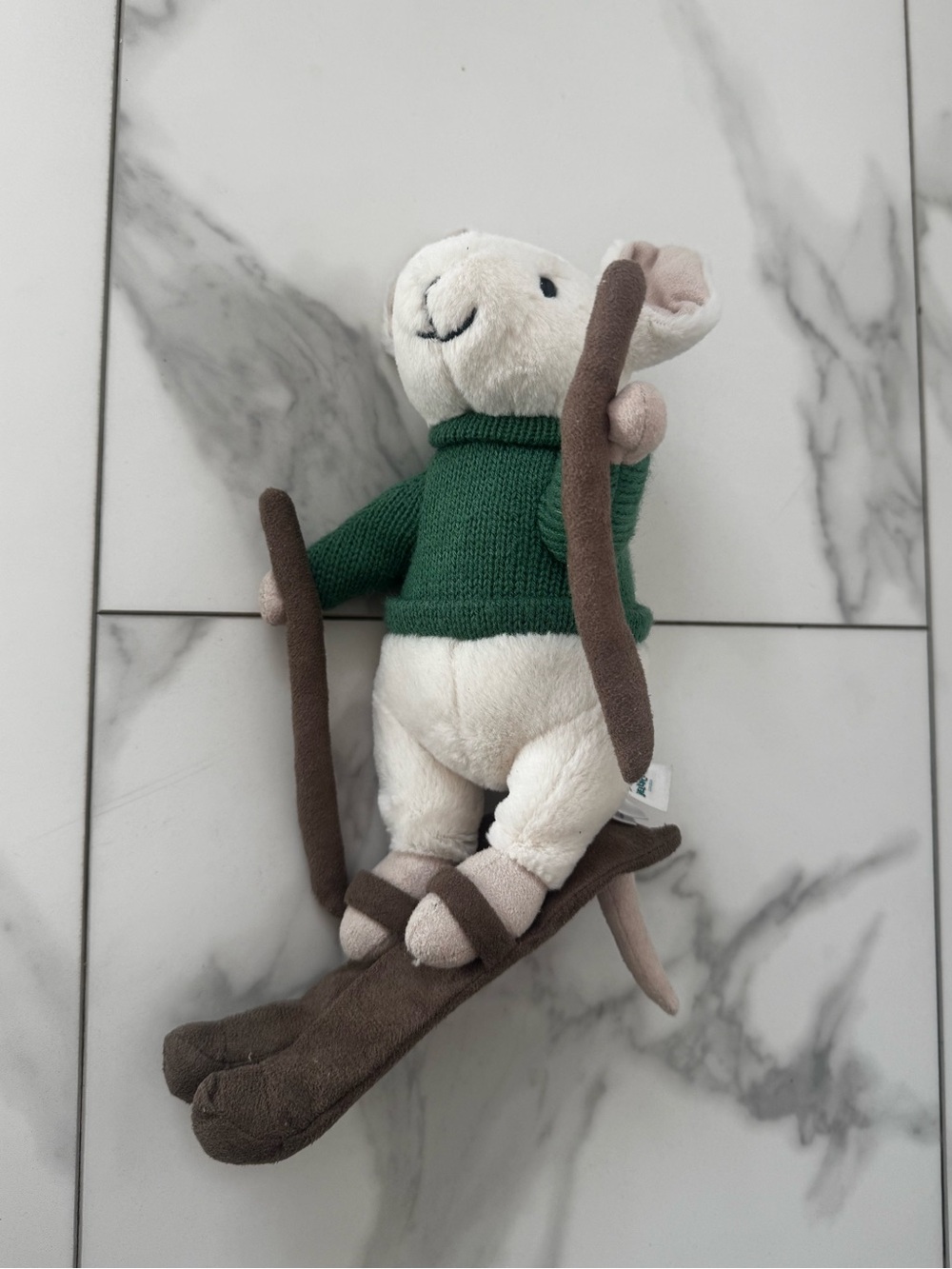 Jellycat Merry Mouse Skiing plush retired stuffed toy